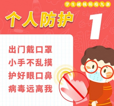 护好孩子们，校园版硬核防疫九图一张不能少！