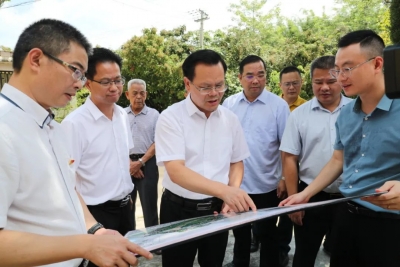 曾永祥率队到丰顺汤南镇调研八一南昌起义军汤坑战役旧址保护利用工作
