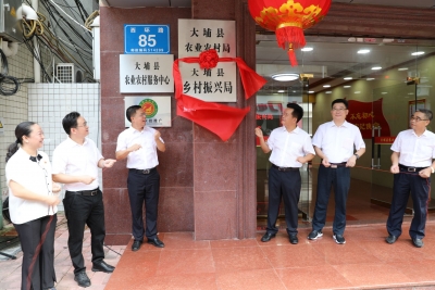 大埔县乡村振兴局正式挂牌成立，全力打造乡村振兴大埔样板！