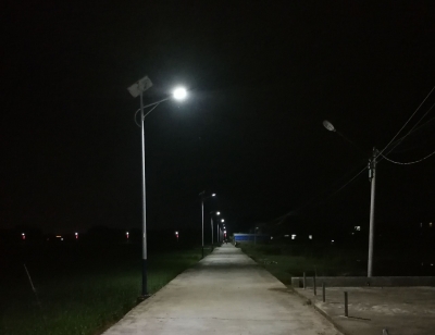 小路灯照亮回家路！兴宁这个村的村民再也不用摸黑走夜路了
