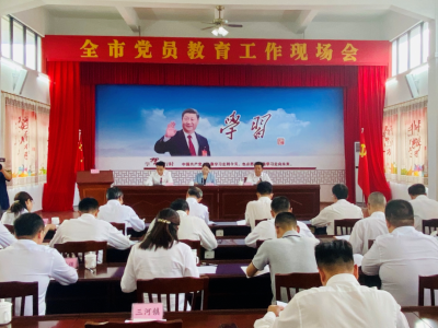 罗盛芬参加全市党员教育工作现场会：推动全市党员教育工作再上新水平