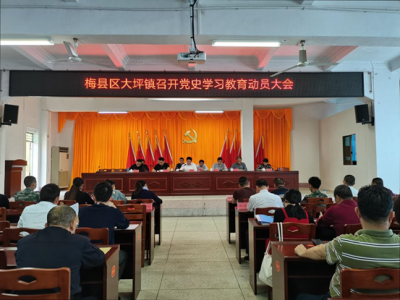 学习动态丨学深学透 入心入脑 走深走实！梅县区大坪镇深入开展党史学习教育