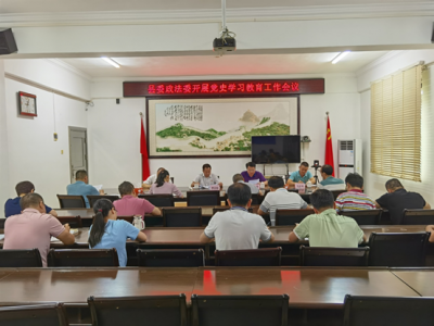 丰顺县委党史学习教育第六巡回指导组到县委政法委开展巡回指导工作 