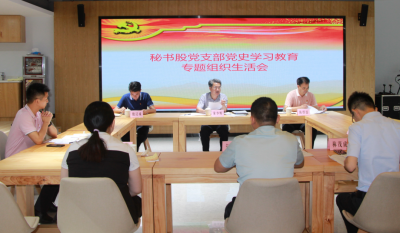 学习动态丨朱少辉到所在党支部参加党史学习教育专题组织生活会