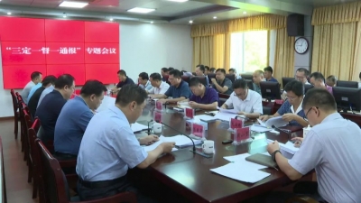 平远县召开“三定一督一通报”专题会议