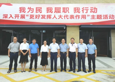 梅州市人大常委会在梅江区三角镇墟镇社区举行代表主题活动