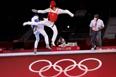 赵帅进入跆拳道男子68公斤级铜牌赛