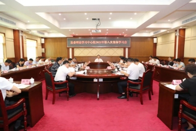 丰顺县委理论学习中心组举行2021年第八次集体学习会