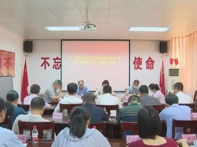 蕉岭县宣传文化系统召开会议 学习宣传贯彻习近平总书记“七一”重要讲话精神