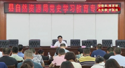 大埔县领导为县自然资源局党员干部讲授党史学习教育专题党课