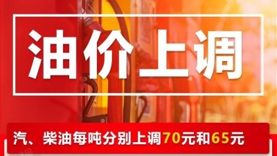 今晚调油价，加满一箱92号汽油将多花2.5元
