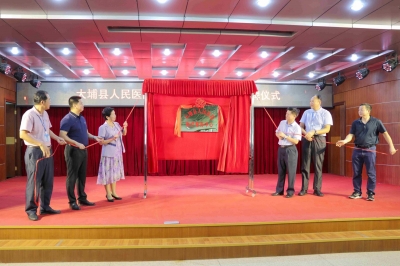 大埔县人民医院医疗服务中心今日揭牌成立