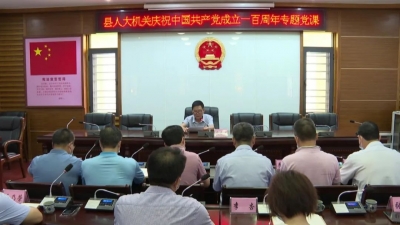 平远县领导开展讲党课活动：推动全县上下形成党史学习的浓厚氛围