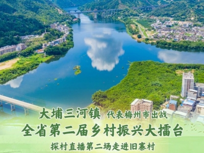 被圈粉！《乡村振兴大擂台》首场探村直播走进大埔三河镇 