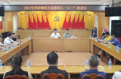 梅江区西阳镇召开机关退役军人“八一”座谈会