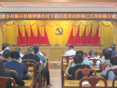 梅江区西阳镇设分课堂！全省乡村振兴驻镇帮镇扶村干部示范培训班开班啦