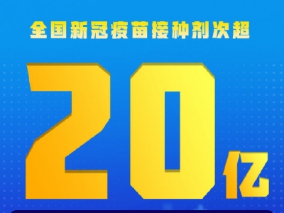 ​全国新冠疫苗接种剂次超20亿