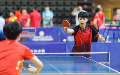 市运会乒乓球赛事今日收拍，梅江区揽14金8银10铜！