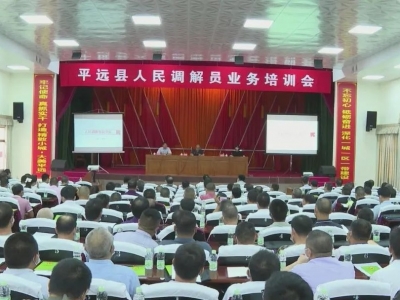 集中“充电” ！平远县举办人民调解员培训会议