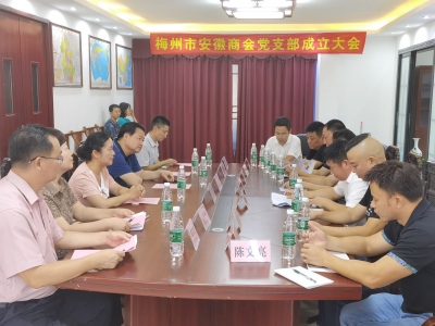 伍德凤到挂点服务的梅州市安徽商会走访调研：弘扬徽商精神服务企业发展