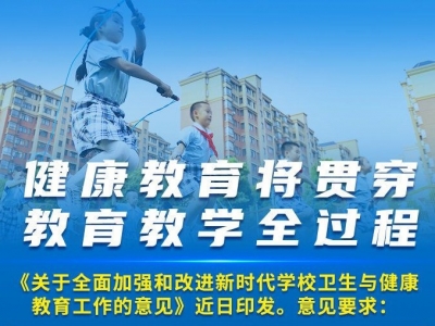 教育部：提倡中小学生到校后先锻炼20分钟