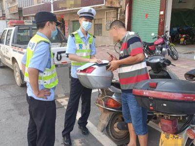 大埔公安所队联手强化农村道路交通安全排查整治