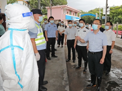 陈敏到大埔县调研检查疫情防控工作：守好外防输入关口 筑牢防控安全屏障