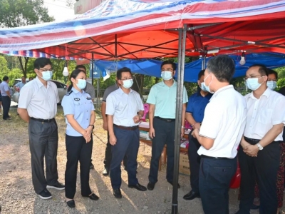 廖茂忠督导检查安全生产、森林防火和疫情防控工作