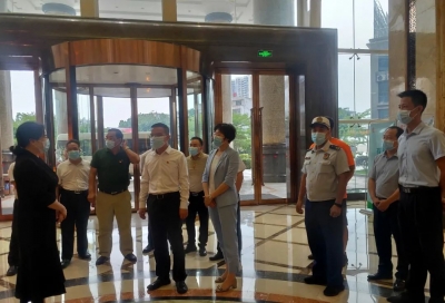 罗达祥率队督导检查中秋国庆节前安全生产和疫情防控工作