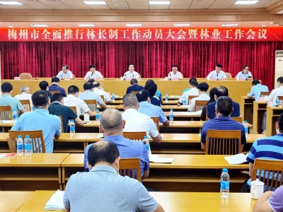 梅州市全面推行林长制工作动员大会暨林业工作会议召开：努力建设高质量森林梅州美丽家园