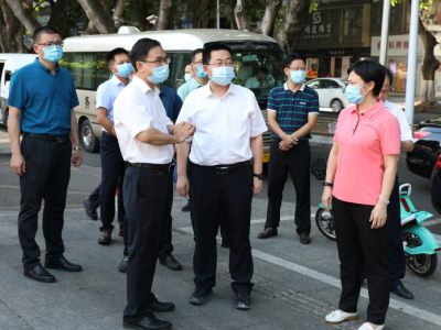 陈金銮、钟秀堂调研梅江区“创建全国文明城市”“巩固国家卫生城市”工作