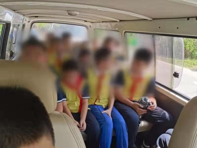 硬塞满人！太危险了！蕉岭公安查处3辆严重超载接送学生车辆