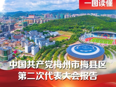 打造“叶帅故里·大美梅县”！一图读懂中共梅州市梅县区第二次代表大会报告
