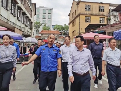 廖茂忠、周小勇调研全国县级文明城市创建和城市建设管理工作