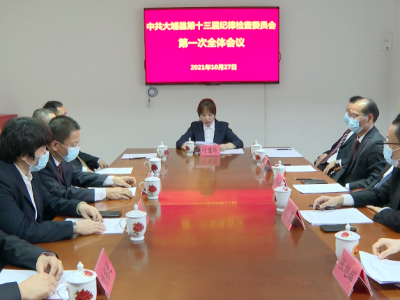 中共大埔县第十三届纪律检查委员会召开第一次全体会议