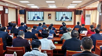 梅州收听收看全省宣传文化系统学习宣传贯彻党的十九届六中全会精神电视电话会议，并召开贯彻会议