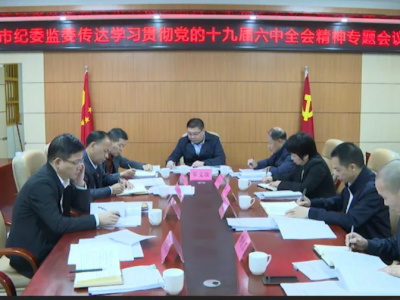 兴宁市纪委监委召开传达学习党的十九届六中全会精神专题会议