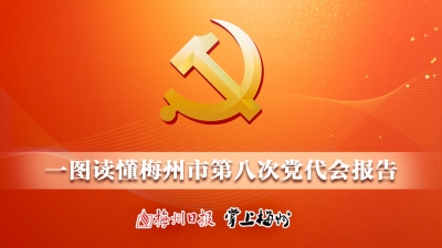 关注！一图读懂梅州市第八次党代会报告
