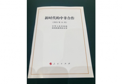 国务院新闻办发表《新时代的中非合作》白皮书