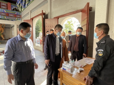 崔毅到梅城宗教活动场所开展疫情防控和安全管理工作检查：强化责任意识 保持安全稳定