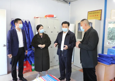 张志锋率队督导检査安全生产和疫情防控工作