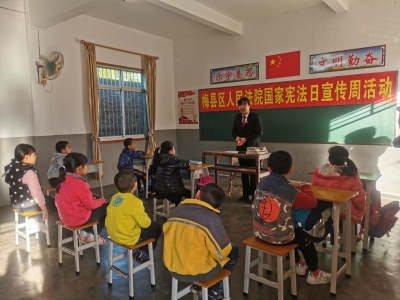 梅县区人民法院开展国家宪法日法治宣传活动