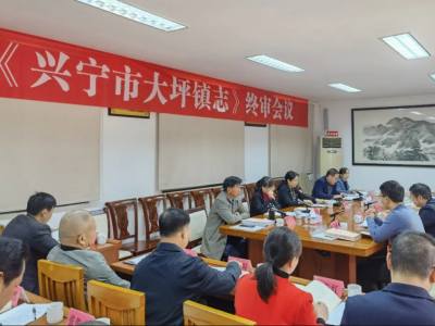 《兴宁市大坪镇志》通过终审验收