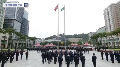 澳门举行升旗仪式庆祝回归祖国22周年