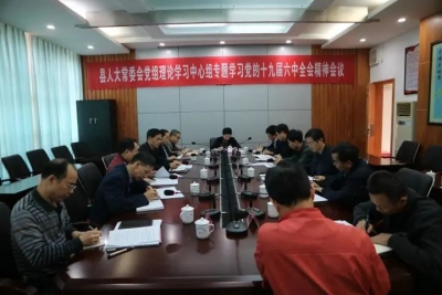 大埔县人大常委会党组理论学习中心组召开专题学习会：深入学习贯彻党的十九届六中全会精神