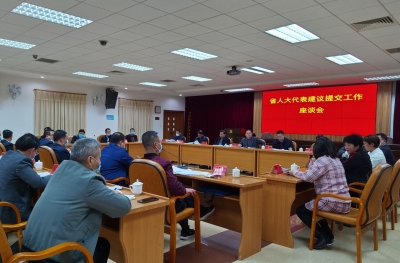 市人大常委会召开省人大代表建议提交工作座谈会：高质量履职 当好梅州代言人