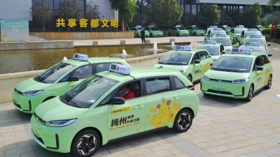 “网约+巡游+智游梅州”！今天，首批新能源出租车亮相梅城街头