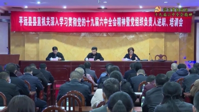 平远县深入学习贯彻党的十九届六中全会精神