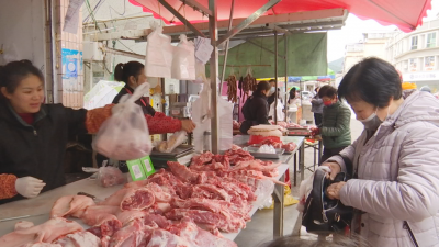 蕉岭：春节过后市场蔬菜肉类供应充足，肉菜价格出现不同程度回落