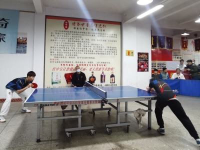 姚萌获男子A组第一名！梅县区举办乒乓球赛庆新春迎元宵